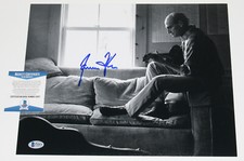SINGER JAMES TAYLOR SIGNED 11x14 PHOTO 3 FIRE AND RAIN JT BECKETT BAS COA PROOF