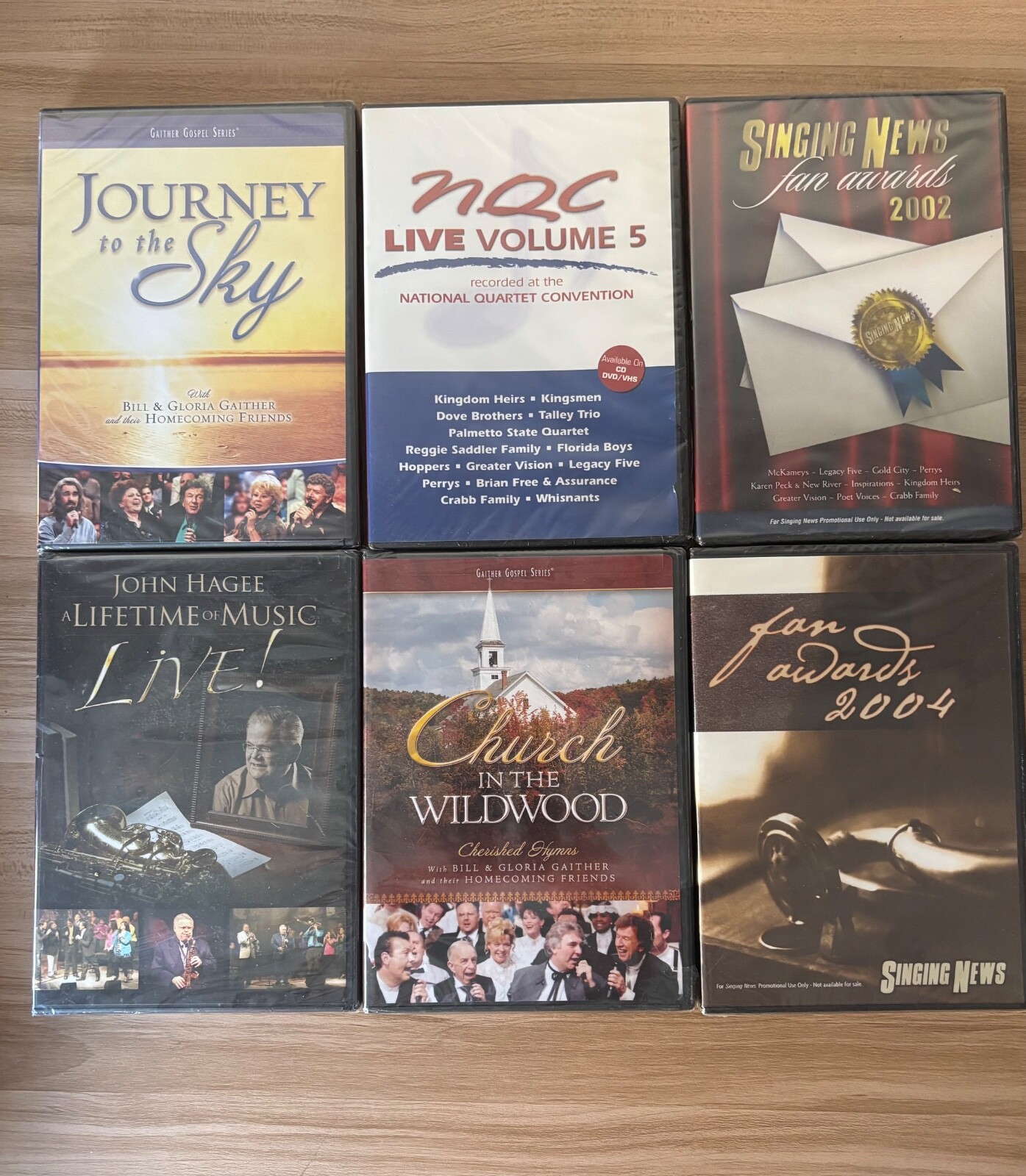 Gospel Music On Video (DVD) NEW factory packaging Set  6