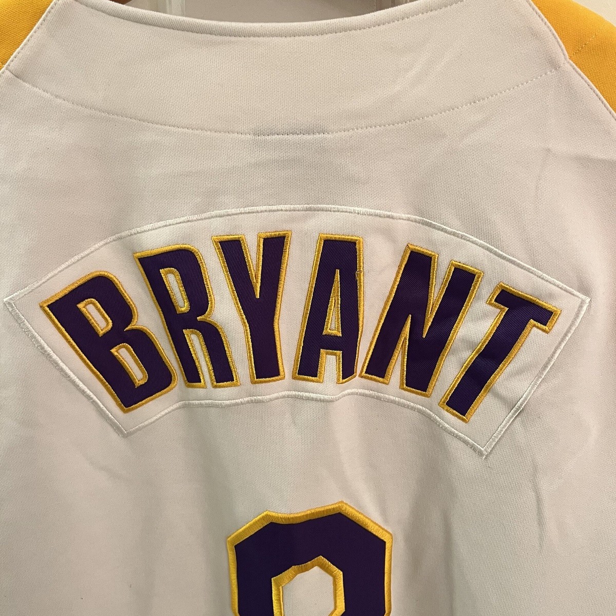 Kobe Bryant Nike Los Angeles Lakers NBA Baseball Jersey Men XXL