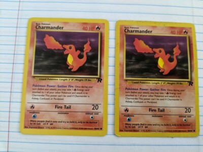 1995 TWO Charmander Pokemon Card 50/82 Team Rocket Near Mint NM | eBay 1995 TWO Charmander Pokemon Card 50/82 Team Rocket Near Mint NM | eBay