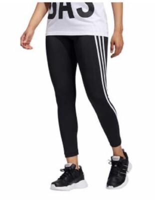 Adidas Women's High Waist 7/8 3-Stripe Active Tight With Pocket, legging  (Black) | eBay