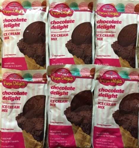 MENGE 6 - Rival Frozen Delights Eismischung 8oz - SCHOKOLADENGENUSS - Bild 1 von 4