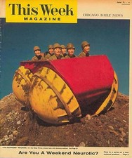 Revista This Week 19 de junio de 1956 ¿Eres un neurótico de fin de semana? Máquina Go Anywhere