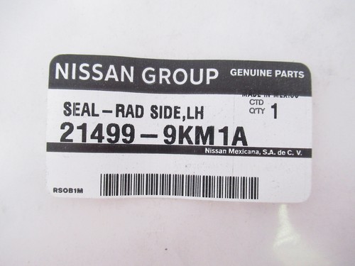 Genuine OEM Nissan 21499-9KM1A Left Radiator Seal 2014-2019 Versa | eBay