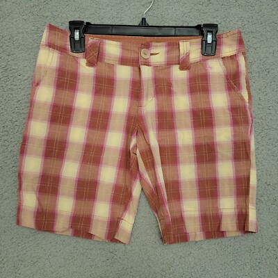 SO Wear It Declare It Casual Short Womens Size 7 Multi Plaid Flat Front Low Rise