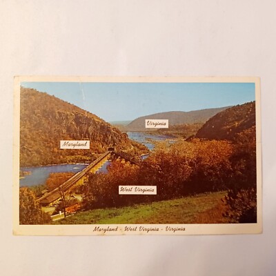 Postcard: Where 3 States Meet - Harpers Ferry West Virginia Crafts Junk Journal 