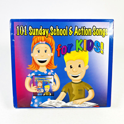 101 Sunday School Action Songs for Kids CD -Factory Sealed Mansion Entertainment