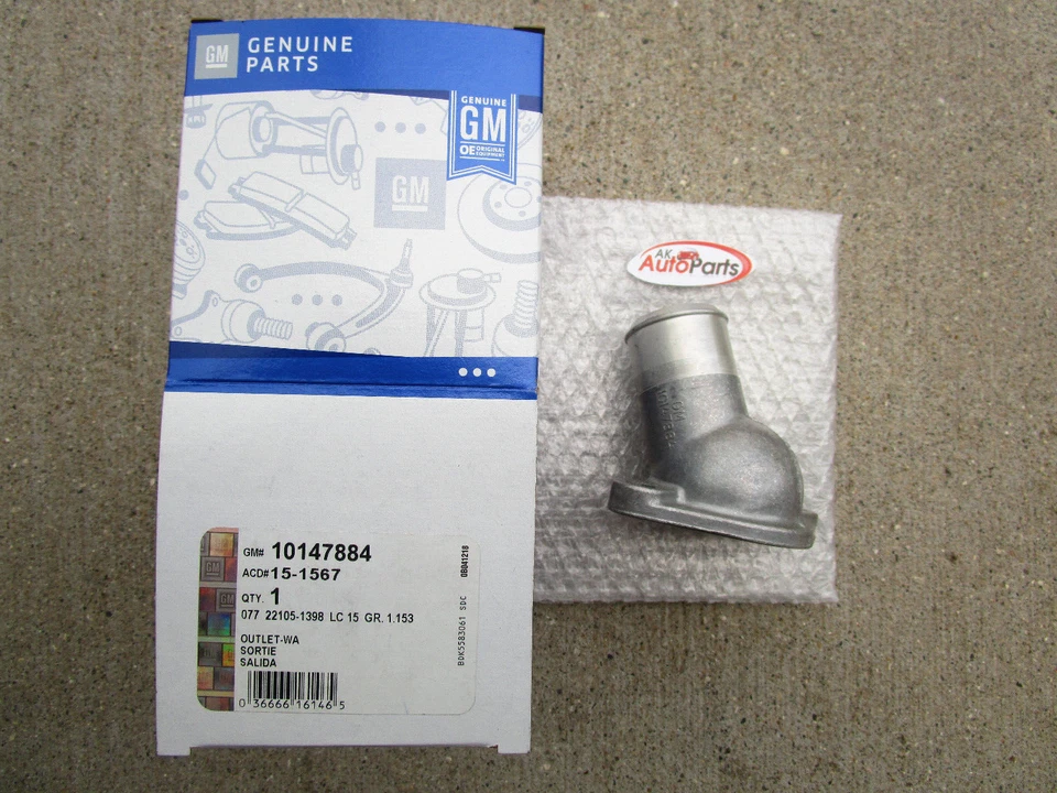 GM CHEVY GMC 10147884 CARCASA REFRIGERANTE MOTOR SALIDA DE AGUA FABRICANTE DE EQUIPOS ORIGINALES NUEVO Foto 3 de 4