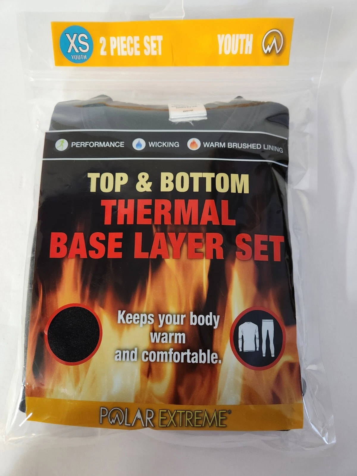 Polar Extreme Youth Extra Small Size 6/7 Black 2 Piece Thermal Base Layer Set
Opens in a new window