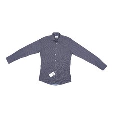 Eton Contemporary Fit Shirt Navy Blue Size 15.5 S/S
