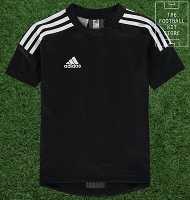 Adidas Trofeo Training Top Jugend - schwarz Fußball Zug Trikot Kinder - alle Größen