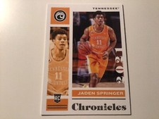 JADEN SPRINGER 2021-22 CHRONICLES DRAFT 76ers TENNESSEE VOLUNTEERS