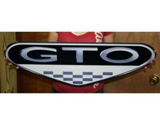 Pontiac Gto Emblem Steel Sign