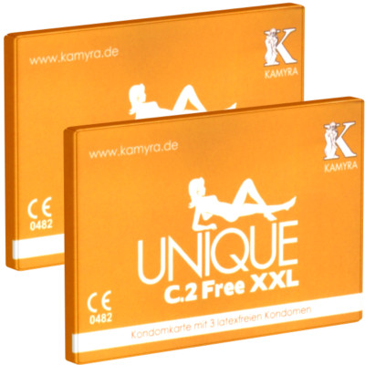 Kamyra Unique C.2 Free XXL | 66mm latexfreie Kondome, extrem dünn, 3er 6er 72,er