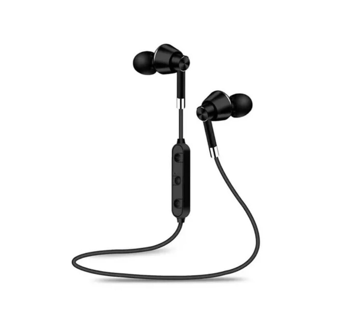 Bluetooth Earbuds Sport Neckband Wireless Ear Buds M7 with Mic Black-image