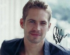 Paul Walker Signed 8x10 Picture Autographed Photo with COA