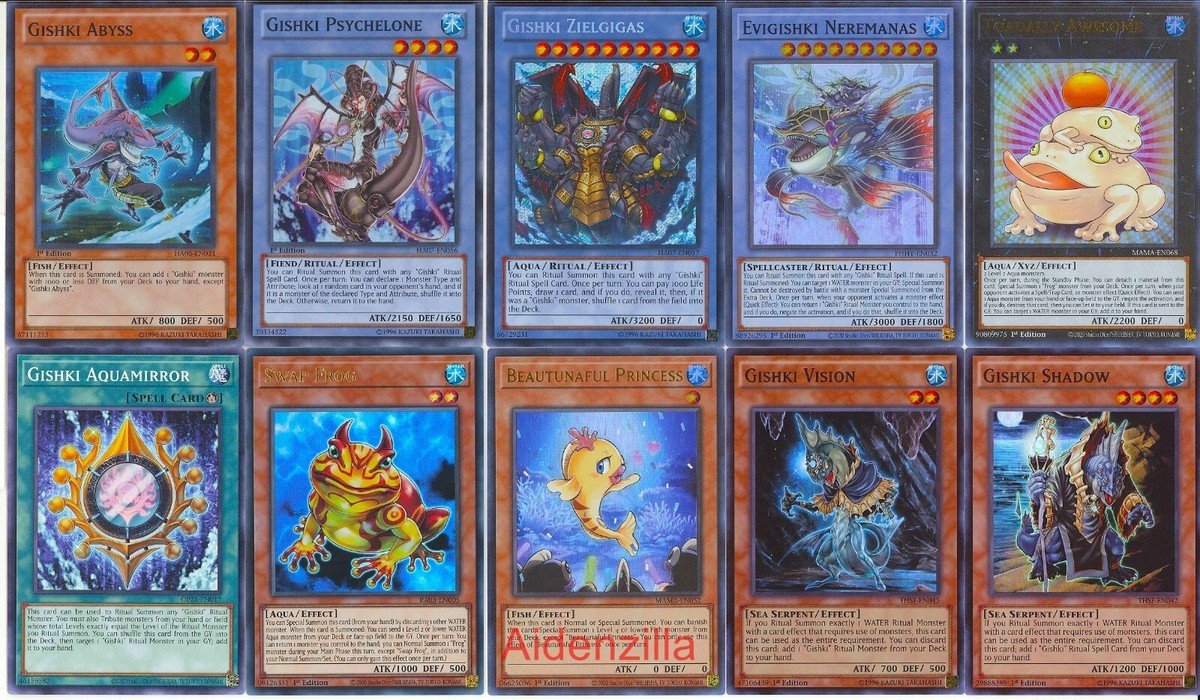 Yugioh Gishki Deck - Abyss Zielgigas Aquamirror Gishki Abyss | eBay