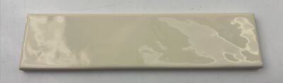 2 in X 8 in Ceramic Tile, Advance Ceramics, Fold Ivory, Wavy ~ Made In Spain ~
