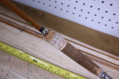 Montague Split Bamboo Flyrod Fly Fishing Pole Rod & Case Rare