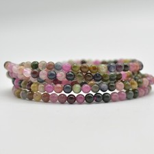 4mm Gemstone Round Beads Bracelet Strand | Crystal Beads for Jewellery Making