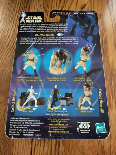 Hasbro Star Wars Obi-Wan Kenobi con Force Action (Coruscant Chase) #03 2002 - Imagen 5 de 5