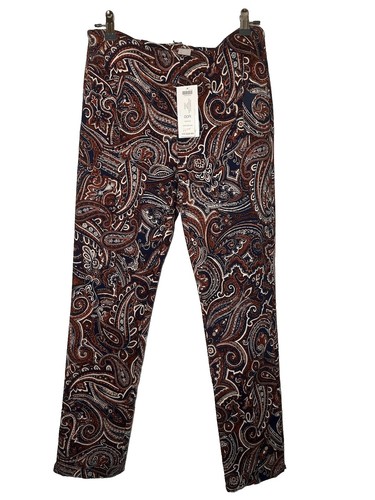 Chicos Red Zipper Pants Blue Shirt Size 2 S14 | eBay