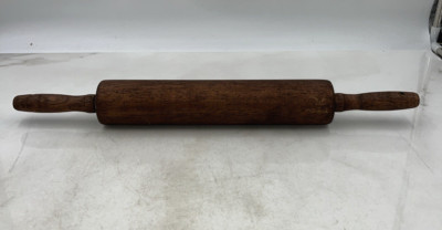 Vintage Solid Wood Rolling Pin Bakers Farmhouse Primitive 18''
