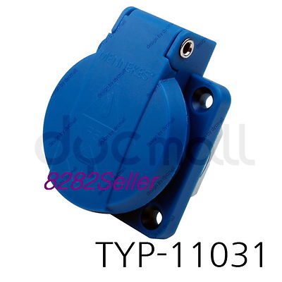 MENNEKES TYP 11031 [IP54 230V 16A 2P+E BLUE] Panel mounted receptacle socket