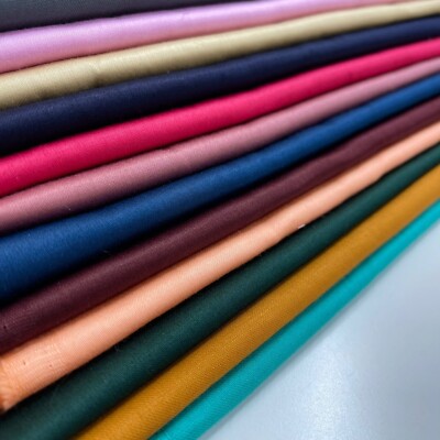 100 % Baumwollsatin Material Futter Kleid Handarbeit Quilten Stoff 44'' Meterware