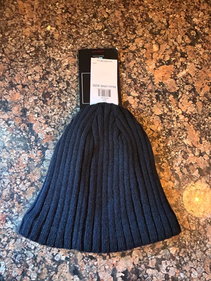 Gorro negro Spyder para hombre - forrado de vellón Foto 2 de 4