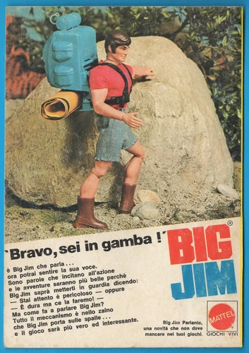 MATTEL: Big Jim Parlante 1977 pubblicità advertising werbung clipping MA1630 - Foto 1 di 1