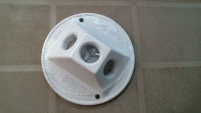 Doit Best 535737 Round Cluster Cover, White, FREE SHIPPING