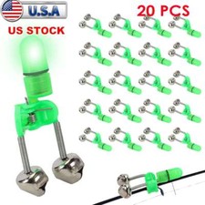 20 PCS LED Night Fishing Bite Bait Alarm 2 Be...