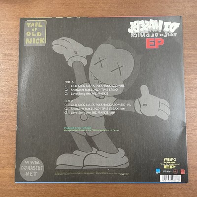 DJ Hasebe Tail of Old Nick EP レコード EXー KAWS Dj Hasebe Tail of Old