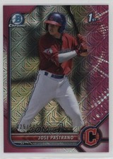 2022 Bowman Chrome Prospects Mega Box Fuchsia Mojo Refractor Jose Pastrano 17di