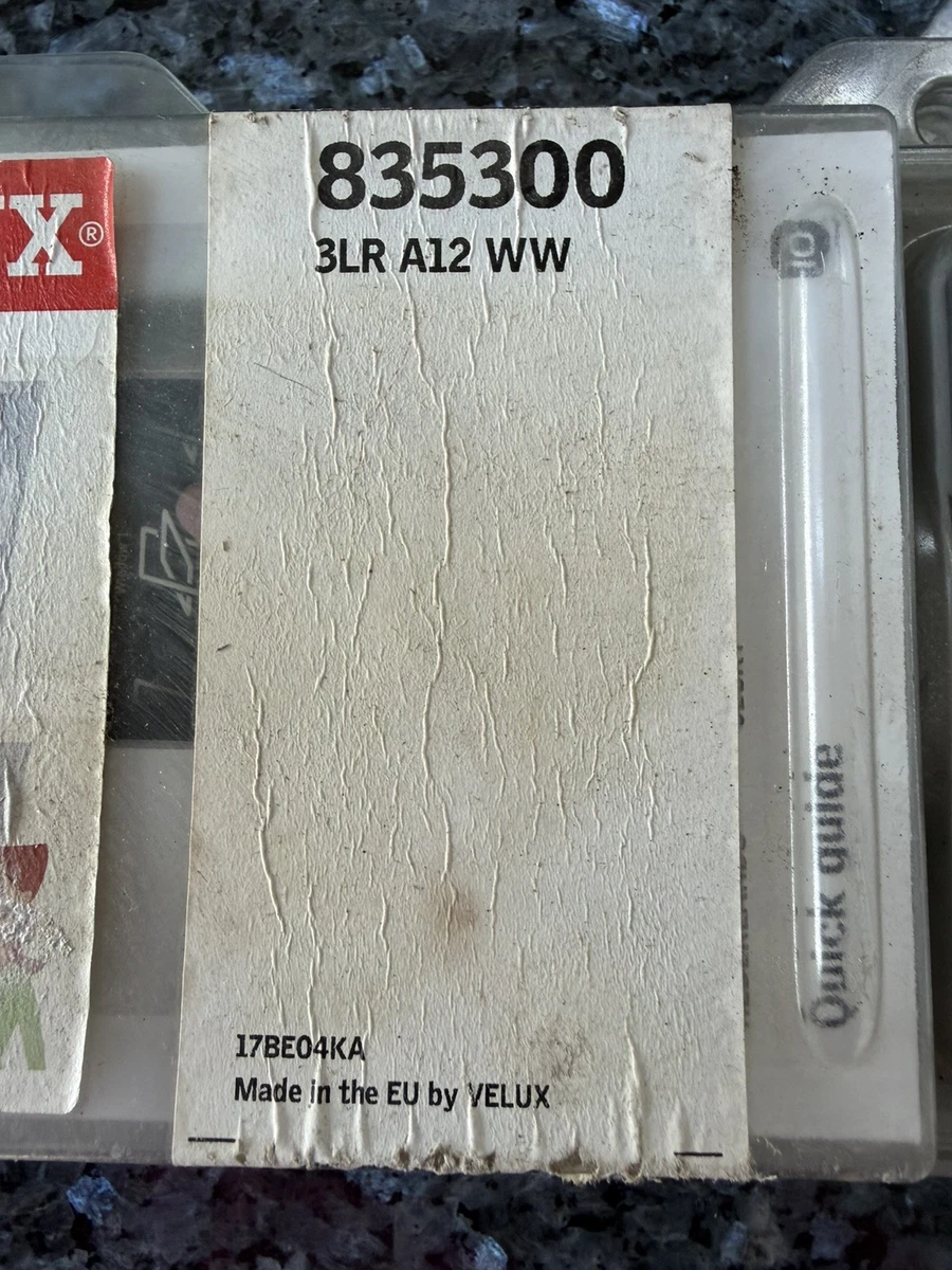 Almohadilla de control remoto inalámbrico Velux Integra 835300 - 3LR A12 WW.
