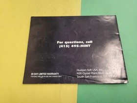 Xexyz (Nintendo NES) Original Instruction Manual