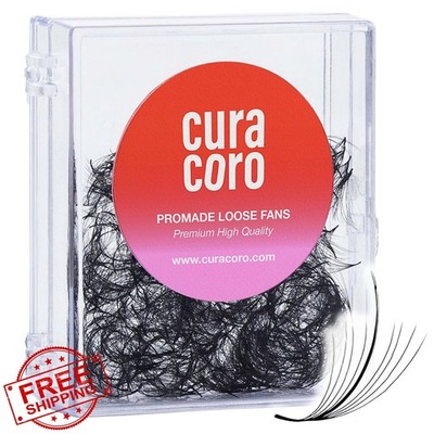 Curacoro Wispy 500 Fans Lash Extensions 9D 0.05 CC Curl 14mm Handmade