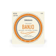 Set of D'Addario Model EJ63 4-String Tenor Banjo strings , Nickel, Light, 9-30