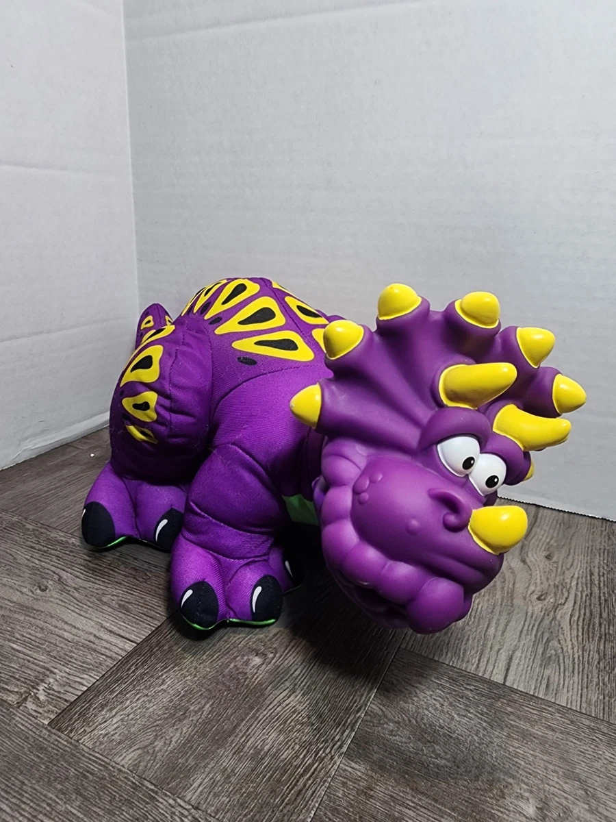 Jouet Dinosaure Fisher-Price Baby Dino-roarrrrr Vintage 1993 - Tricératops A-9, Occasion