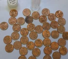 1954 D Lincoln Wheat Penny coin Uncirculated roll of 40 +