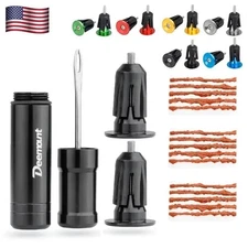 with Handlebar Plug Tubeless Maintain Tool Waterproof Bike Tire Repair Kit MTB