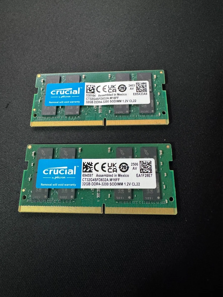 Crucial DDR4 SDRAM 64 GB Total Capacity Memory (RAM) for sale | eBay