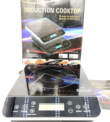 Duxtop BT-200DZ Induction Cooktop Silver Portable Burner Tested Open Box