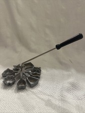 Rosette Vintage Iron Cookie Mold With Handle 8 Shapes Decorative Or Useful