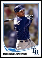 Desmond Jennings 2013 Topps #308 Rays MLB READ FREE SHIPPING AutographDen