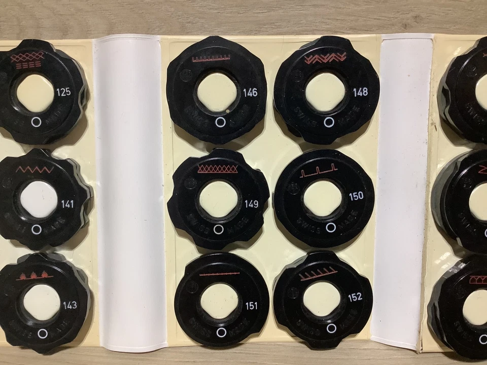 Lot of 17 OEM Elna Disc Sewing Machine Stitch Cams Vintage - Image 4 of 4