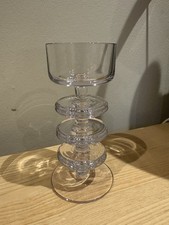 Wedgwood Sheringham Glass Candleholder Ronald Stennett-Willson, Mid-century 70s