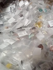 100 piece Bulk Micromount Thumbnail Mineral Collection