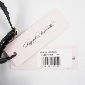 Agent Provocateur Astria Bra & Brief In Black/Silver (Set of 2) - W Size 36B & 5